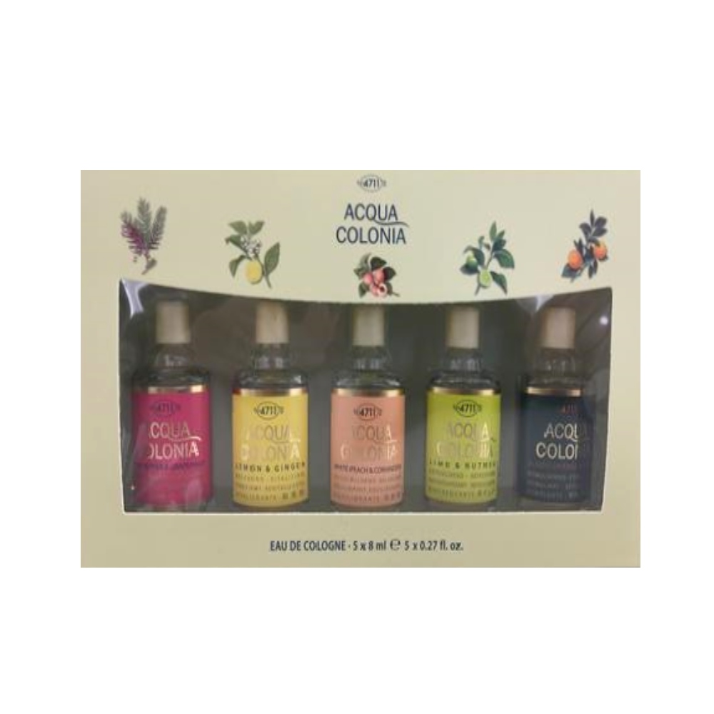 Mäurer & Wirtz 4711 Acqua Colonia Gift Set 8ml Lime & Nutmeg EDC + 8ml Lemon & Ginger EDC + 8ml Bloo