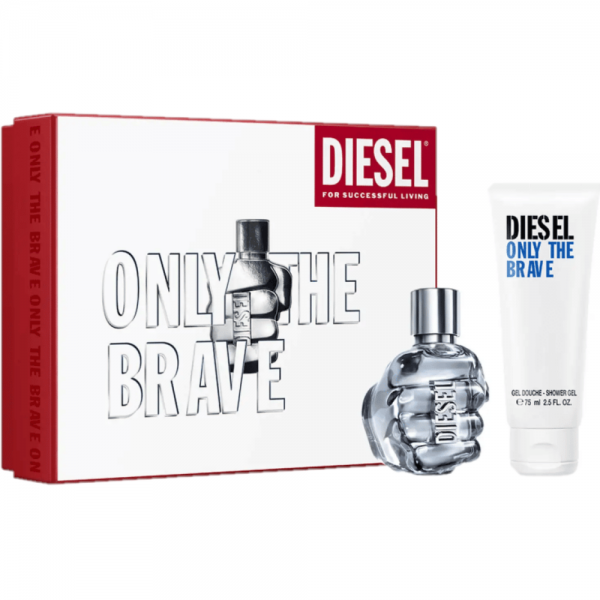 Diesel Only The Brave Gift Set 50ml EDT + 75ml Shower Gel