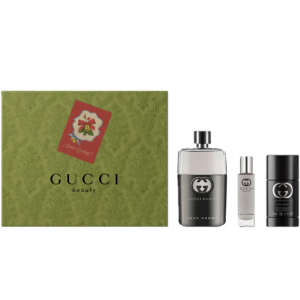 Gucci Guilty Pour Homme Gift Set 90ml EDT Spray + 75ml Deodorant Stick + 50ml Shower Gel