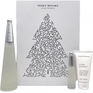 Issey Miyake L’eau d’Issey Gift Set 100ml EDT + 50ml Body Lotion + 10ml EDT Purse Spray – Christmas Edition