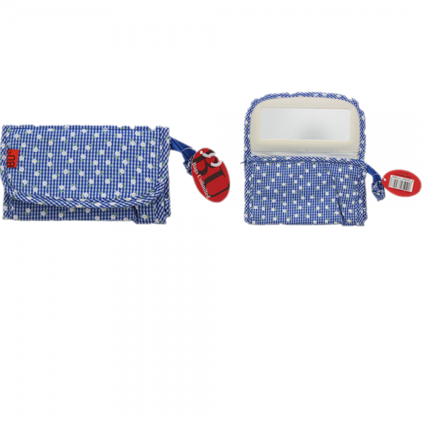 Bags Unlimited Bath Pretty Small Daisy Cosmetic Bag – Blue Mirror