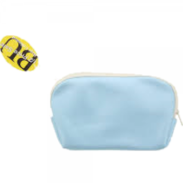 Bags Unlimited Shimmer Small Zip Pouch – Blue White