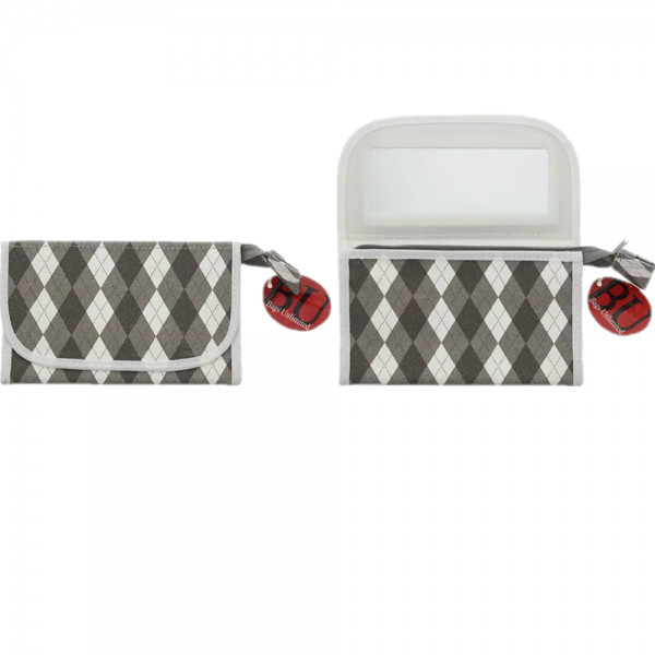 Bags Unlimited Turnburry Cosmetic Bag With Mirror – Grey