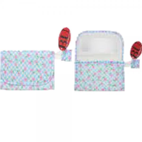 Bags Unlimited Vienna Cosmetic Bag – Blue Mirror