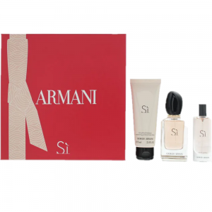 Giorgio Armani Si Gift Set 50ml EDP + 50ml Body Lotion + 15ml EDP
