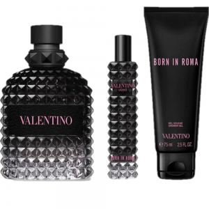 Valentino Born in Roma Uomo Gift Set 100ml EDT + 15ml EDT + 75ml Shower Gel